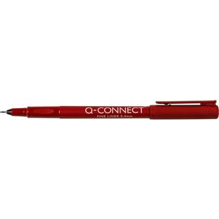 10 x Q-connect fineliner 0,4mm rød