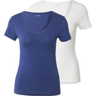 Pakke med to T-shirts i bomuld med stræk