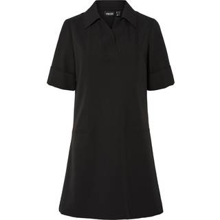 Pieces - Pcfrida Ss V-neck Dress - Kjoler til hende - Black - S