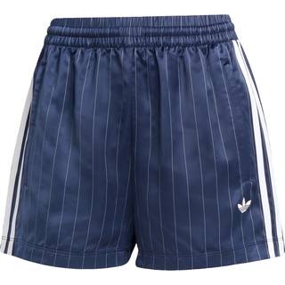 adidas Originals nålestribede satinshorts - Night Indigo - S