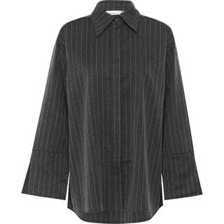 Karen By Simonsen Kbtonja Shirt Bluser 10105333 Gray Pinstripe (M/L)