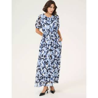 Kaffe Kaelina Maxi Dress Kjoler 10509573 Blue Flower Print (42)
