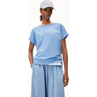 ARMEDANGELS Women's Idaa Logo T-shirt Damer størrelse XL farve blå