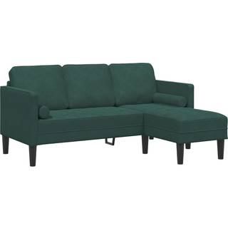Sofa Sæt Mørkegrøn 173 x 131 x 67 cm Fløjl