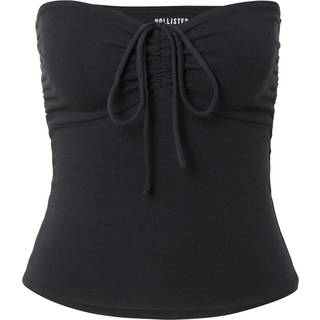 Hollister Pink Cotton Bandeau Tie Front Topxlarge