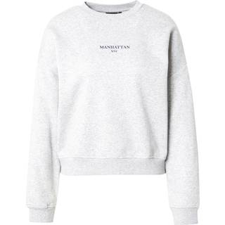 Only - Onlsweat Life L/S Crew O.Size State - 4821530 Light Grey Melange Manhattan
