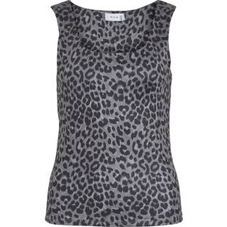 Leo-print Top Uden Ærmer