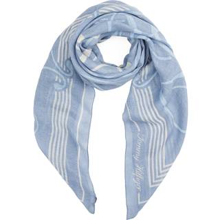 Pure Linen TH Monogram Square Scarf