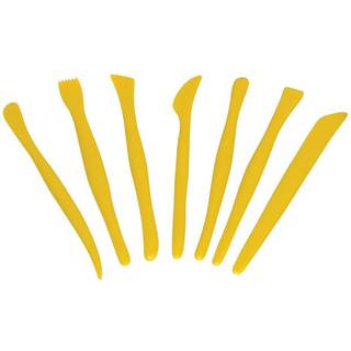 Chenille Kraft Creativity Street Plastic Modelling Tools Yellow 7/Pack (CK-9774)