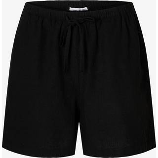 Mid-taljet Shorts I Hørblanding