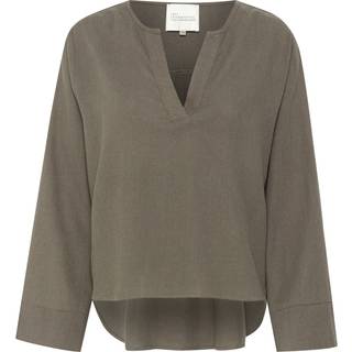 My Essential Wardrobe Dias Hørbluse - Walnut
