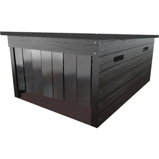 Robotplæneklipper Garage til Grouw, 104 x 65 cm, i træ