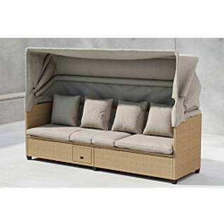 Nopy solsofa 200x60cm med hynder beige