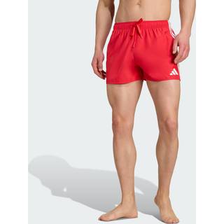 3-Stripes 3-Inch badeshorts - Pure Ruby / White - XL