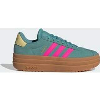adidas adidas Green/Brown VL Court Bold Lace Junior Trainers