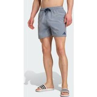 Seersucker stripy badeshorts 5 tommer - Wonder White / Preloved Ink - XL