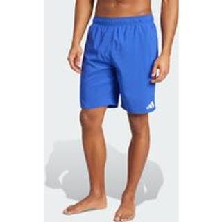 Badeshorts, 8" - Semi Lucid Blue / White