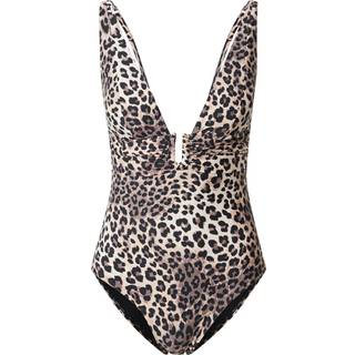 Hunkemöller Animalia badedragt uden bøjle, leopard, Størrelse: S, Dame
