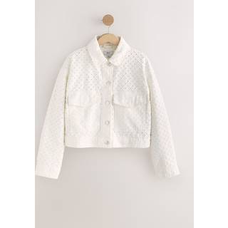 Next White 100% Cotton Textured Jacket