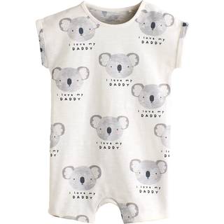 Next Ecru I Love My Daddy Baby Romper
