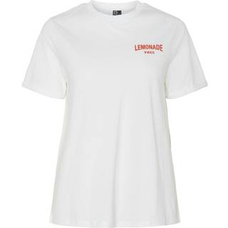 PIECES DAME T-SHIRT PCFIB - Bright White Lemonade - XS