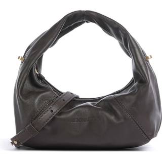 Les Visionnaires Greta Icon Crinkle Silky Håndtaske mørkebrun