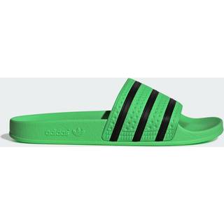 Adilette sandaler - Screaming Green / Core Black / Screaming Green - 35 1/2
