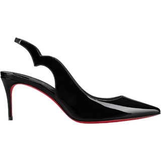 Christian Louboutin Hot Chick Sling patent leather slingback pumps - black - EU 38