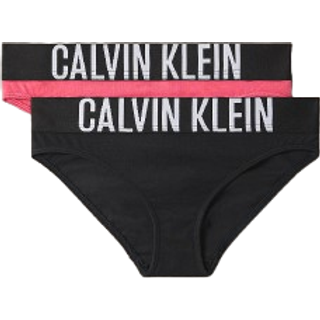 2 Pack Girls Bikini Briefs - Intense Power - Pink - 12-14