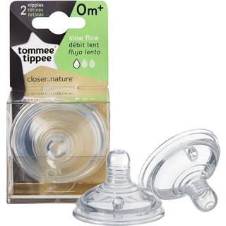 Tommee Tippee Closer To Nature Flaskesut 0+ Mdr. Slow Flow (2 stk)