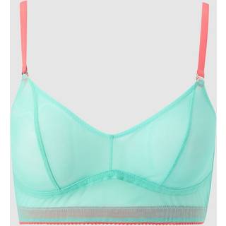 Understatement | Mesh Balconette - Turquoise/Coral