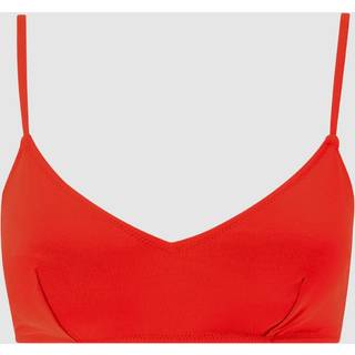Understatement | Strappy Scoop Bikini Top - Papaya
