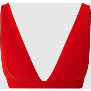 Understatement | Plunge Bikini Top - Papaya