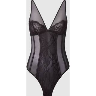 Understatement | Mesh Lace Plunge Body - Black