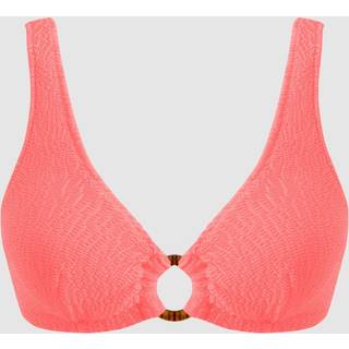 Understatement | Ring Scoop Bikini Top - Coral