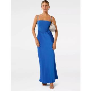Forever New Forever New Blue Marli Petite Corset Maxi Dress