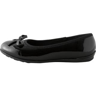 Next Black Patent Standard Fit (F) Leather Ballerina School Shoes - EU 38 (UK 5)