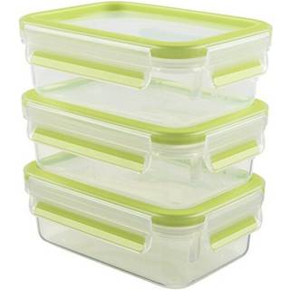 Emsa Food Clip&Close 515583 transp./green 0,55l 3p Set