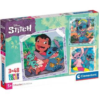 Clementoni Disney Stitch puslespill 3x48 brikker