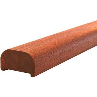 PLUS håndliste til gelænder i smig, højre, olieret/mahogni, 197 cm