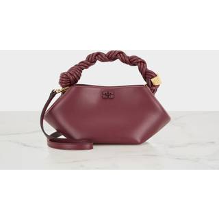 Ganni Bou Bag Mini A6947 - Burgundy - GANNI - Bordeaux One Size