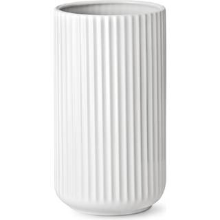 Lyngby Vasen 25 cm - Hvid - 2. Sort.