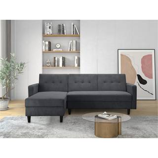 3 pers. sovesofa med opbevaring i stof antracit