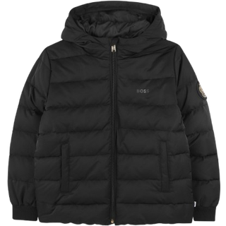BOSStil drenge. J52214 Anorak med lynlås sort (13/14años= 157/162cm), Casual, Polyester, børnetøj