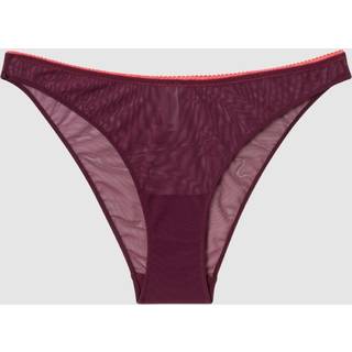 Understatement | Mesh Bikini Briefs - Cherry/Coral