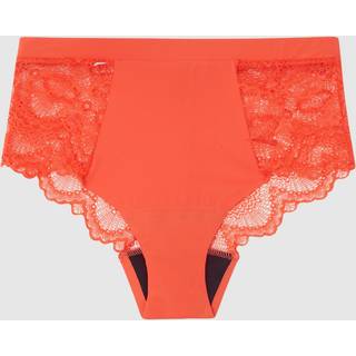 Understatement | Lace Period Highwaist Briefs - Fiery Red
