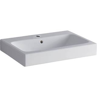 Geberit iCon håndvask: B=60cm, T=48.5cm, Hanehul=Midtpå, Overløb=Synlig, Hvid