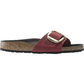 Birkenstocktil kvinder. 1028031 Sandaler i læder Madrid Stor spænde Leoi brun (37), Fast, Ingen, Casual