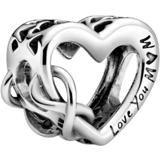 Pandora Charm - Love You Mum - 798825C00 - silber