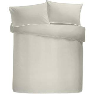 Appletree Appletree Grey Piped Edge 100% Cotton Duvet Cover and Pillowcase Set